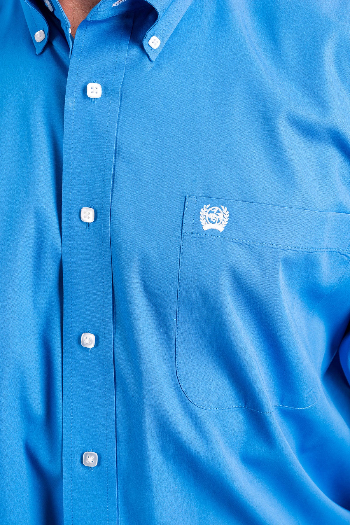 Solid Blue Classic Fit Men's Shirt by Cinch®