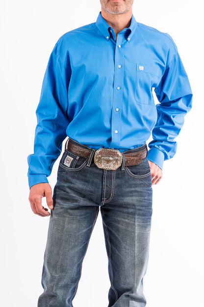 Solid Blue Classic Fit Men's Shirt by Cinch®