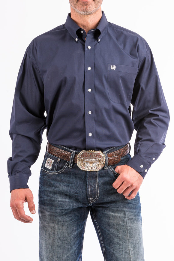 Solid Navy Classic Fit Men's Shirt by Cinch®
