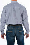 Navy Pin Stripe Tencel™ Classic Fit Men's Shirt by Cinch®