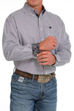 Lilac Stripe Classic Fit Men's Shirt by Cinch®