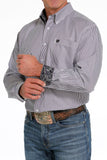 Lilac Stripe Classic Fit Men's Shirt by Cinch®