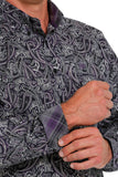 Purple Paisley Classic Fit Men's Shirt by Cinch®