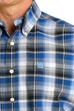 Black & Blue Plaid Classic Fit Men's Shirt by Cinch®