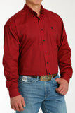 Red & Black Geo Print Classic Fit Men's Shirt by Cinch®