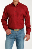 Red & Black Geo Print Classic Fit Men's Shirt by Cinch®