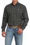 Navy 'Lasso' Print Classic Fit Men's Shirt by Cinch®