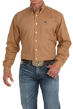 Orange Geo Print Stretch Classic Fit Men's Shirt by Cinch®