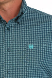 Teal Geo Print Classic Fit Men's Shirt by Cinch®