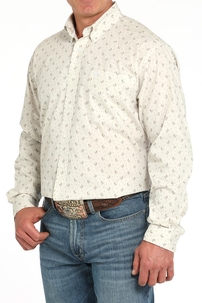 Grey 'Rooster' Classic Fit Men's Shirt by Cinch®