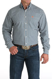 Blue & Orange Plaid Classic Fit Men's Shirt by Cinch®