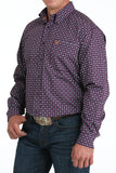 *Match Boy's* Purple and Teal Classic Fit Men's Shirt by Cinch®