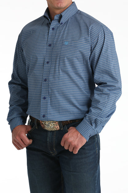 Royal Geo Print Stretch Classic Fit Men's Shirt by Cinch®