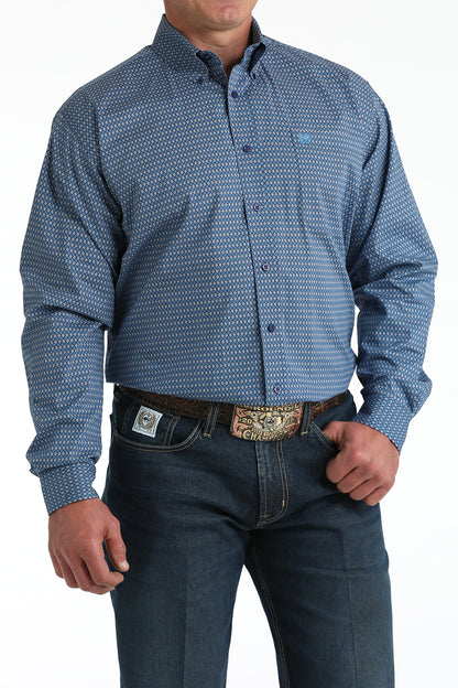 Royal Geo Print Stretch Classic Fit Men's Shirt by Cinch®