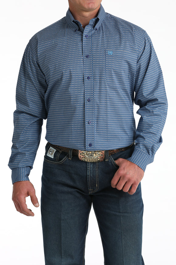 Royal Geo Print Stretch Classic Fit Men's Shirt by Cinch®