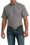 Purple Plaid Short Sleeve Men's Shirt by Cinch®