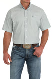 Sea Foam Green Printed Short Sleeve Men's Shirt by Cinch®