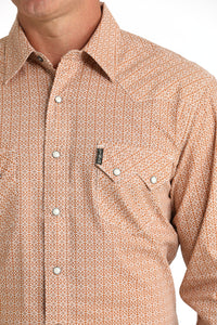 Gold Print Modern Fit Men's Shirt by Cinch®