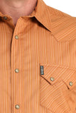 Copper Tonal Stripe Modern Fit Men's Shirt by Cinch®