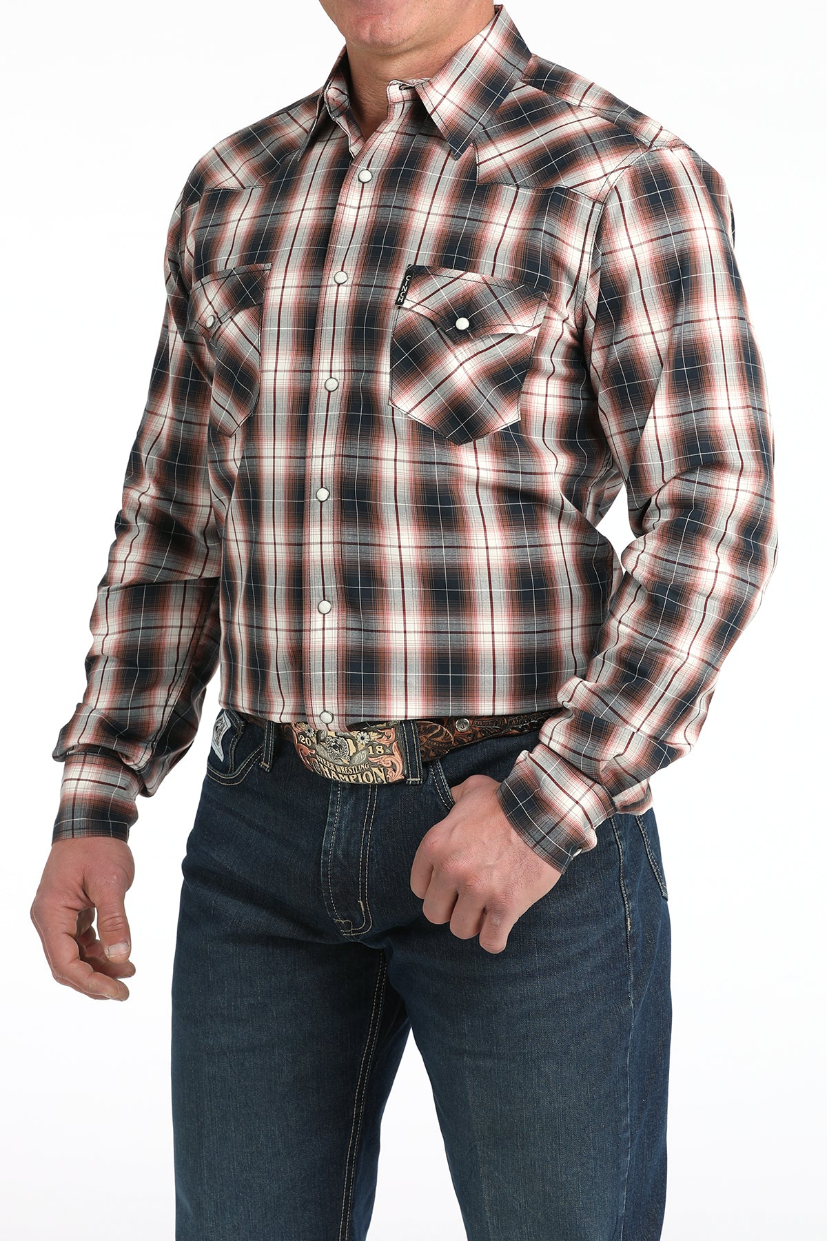 Winter Plaid Modern Fit Men's Shirt by Cinch®