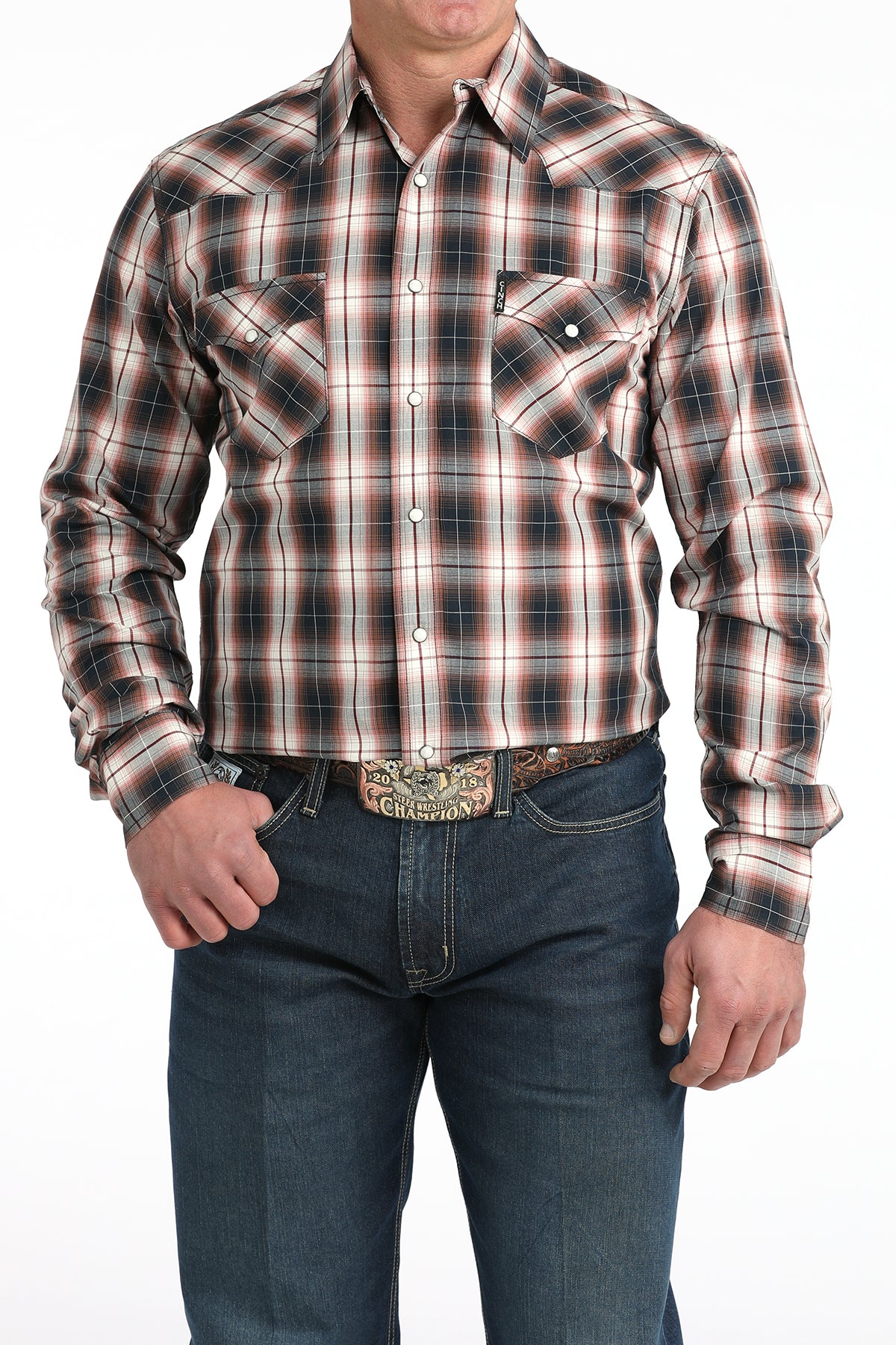 Winter Plaid Modern Fit Men's Shirt by Cinch®