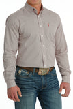 Red, White & Black Geo Modern Fit Men's Shirt by Cinch®