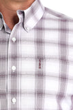 Purple Plaid Modern Fit Men's Shirt by Cinch®