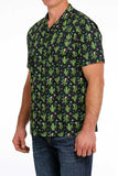 'Christmas Cacti' Aloha Short Sleeve Men's Shirt by Cinch®