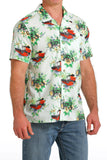 'Mint Harvest' Aloha Short Sleeve Men's Shirt by Cinch®