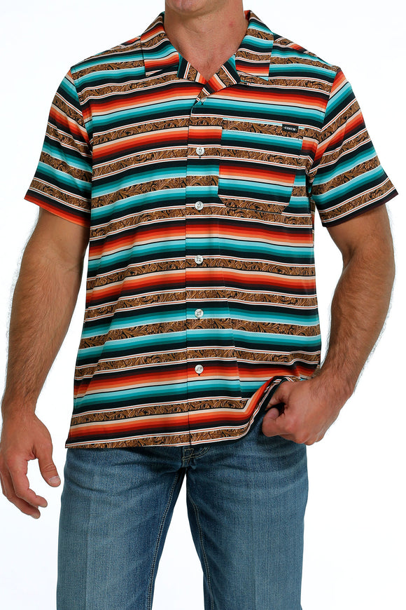 'Leatherman's Serape' Aloha Short Sleeve Men's Shirt by Cinch®