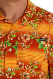 'Fire Flower' Aloha Short Sleeve Men's Shirt by Cinch®