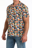 'Red Angus' Aloha Short Sleeve Men's Shirt by Cinch®