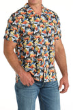 'Red Angus' Aloha Short Sleeve Men's Shirt by Cinch®
