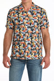 'Red Angus' Aloha Short Sleeve Men's Shirt by Cinch®