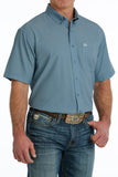 ArenaFlex™ Steel Blue Short Sleeve Men's Shirt by Cinch®