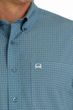 ArenaFlex™ Steel Blue Short Sleeve Men's Shirt by Cinch®