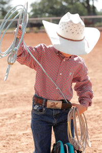 "MATCH DAD" Red Diamond Boy's Shirt by Cinch®