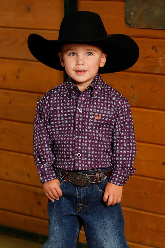 *MATCH DAD* Purple and Teal Toddlers Shirt by Cinch®