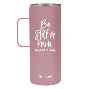 'Be Still & Know' Travel Mug by Kerusso®
