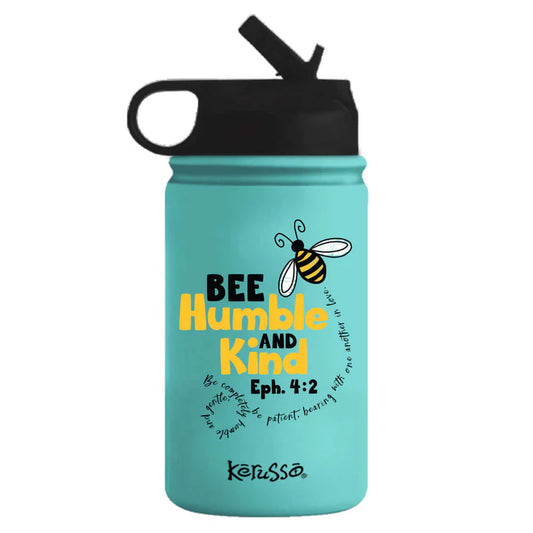 'Bee Humble' 12 oz Stainless Steel Sport Bottle by Kerusso®