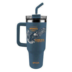 'Wings Like Eagles' 40 oz Travel Mug With Straw by Kerusso®