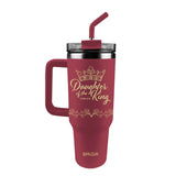 'Daughter of the King' 40 oz Travel Mug With Straw by Kerusso®