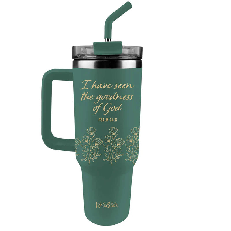 'Goodness of God' 40 oz Travel Mug With Straw by Kerusso®
