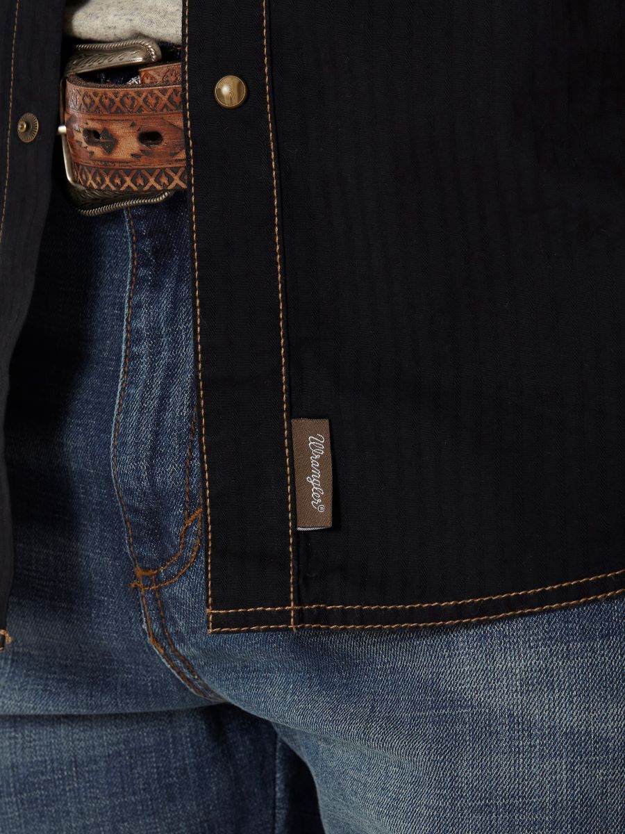Retro™ Black Tonal Men's Shirt by Wrangler®