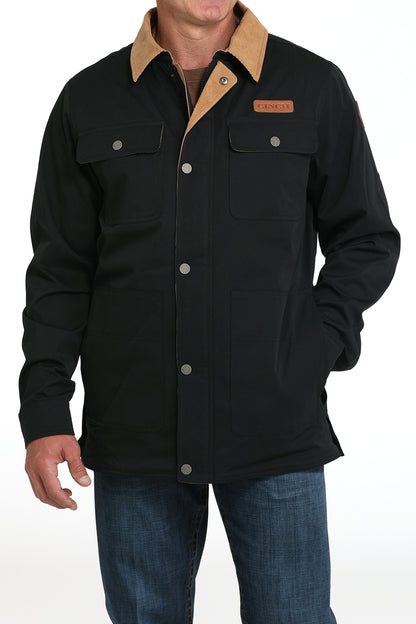 Black Poly-Shell Men's Barn Coat by Cinch®
