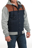 Grey & Navy Hooded Men's Jacket by Cinch®