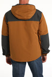 Brown & Charcoal Color-Blocked Men's Barn Coat by Cinch®