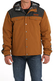 Brown & Charcoal Color-Blocked Men's Barn Coat by Cinch®