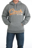 Heather Grey Logo Men's Hoodie by Cinch®