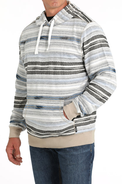 Blue Stripe French Terry Men's Hoodie by Cinch®